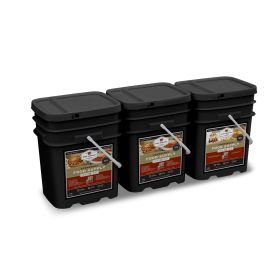 360 Serving Package - 62 lbs - Includes: 2 - 120 Serving Entree Buckets and 1 - 120 Serving Breakfast Bucket
