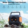 320W Portable Power Station, Flashfish 292Wh 80000mAh Solar Generator Backup Power With AC/DC/100W PD Type-c/QC3.0/Wireless Charger /Flashlight, CPAP