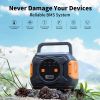 320W Portable Power Station, Flashfish 292Wh 80000mAh Solar Generator Backup Power With AC/DC/100W PD Type-c/QC3.0/Wireless Charger /Flashlight, CPAP