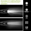 2Packs Tactical Military LED Flashlight 50000LM Zoomable Rechargeable Flashlight Torch w/ 5Modes SOS Night Light