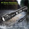 2Packs Tactical Military LED Flashlight 50000LM Zoomable Rechargeable Flashlight Torch w/ 5Modes SOS Night Light