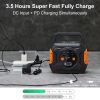 320W Portable Power Station, Flashfish 292Wh 80000mAh Solar Generator Backup Power With AC/DC/100W PD Type-c/QC3.0/Wireless Charger /Flashlight, CPAP