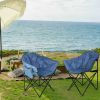 Camping Chair Blue Alloy Steel