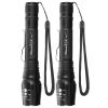 2Packs Tactical Military LED Flashlight 50000LM Zoomable Rechargeable Flashlight Torch w/ 5Modes SOS Night Light
