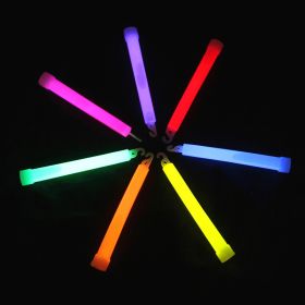 6in Fluorescent Stick With Hook And Red String; Outdoor Camping Adventure Camping Lighting; Luminous Survival Supplies (Color: Mixed Color 3pcs)