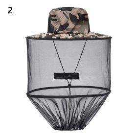 1pc Mesh Net Hat; Anti-Mosquito Bee Insect Fly Breathable Hat For Outdoor Fishing Garden Camping (Style: Style 2)