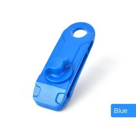 The tent is equipped with a pull point shark clip outdoor camping canopy hook; large tent clip windproof belt barb clip (colour: blue)