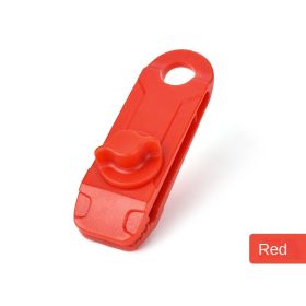 The tent is equipped with a pull point shark clip outdoor camping canopy hook; large tent clip windproof belt barb clip (colour: red)