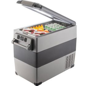 Car RV Camping And Home Use Mini Fridge Freezer Portable Car Refrigerator (Capacity: 55 L, Color: As pic show)