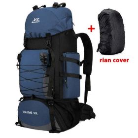 90L 80L Travel Bag Camping Backpack Hiking Army Climbing Bags (Color: 90L Bag ad Cover DBU)