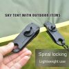 The tent is equipped with a pull point shark clip outdoor camping canopy hook; large tent clip windproof belt barb clip