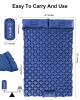 MYFYU Sleeping Pad for Camping 2 Person; Foot Press Inflatable Tents for Camping with Pillow;  Waterproof Air Mattress Camping for Backpacking Traveli