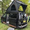 Trustmade Triangle Aluminium Black Hard Shell Grey Rooftop Tent with Roof Rack Scout Plus Series