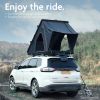 Trustmade Triangle Aluminium Black Hard Shell Grey Rooftop Tent with Roof Rack Scout Plus Series