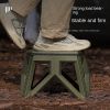 Outdoor Portable Folding Stool Mazar Square Stool Camping Portable Plastic Stool Small Bench Change Shoes Stool Children Fishing Stool